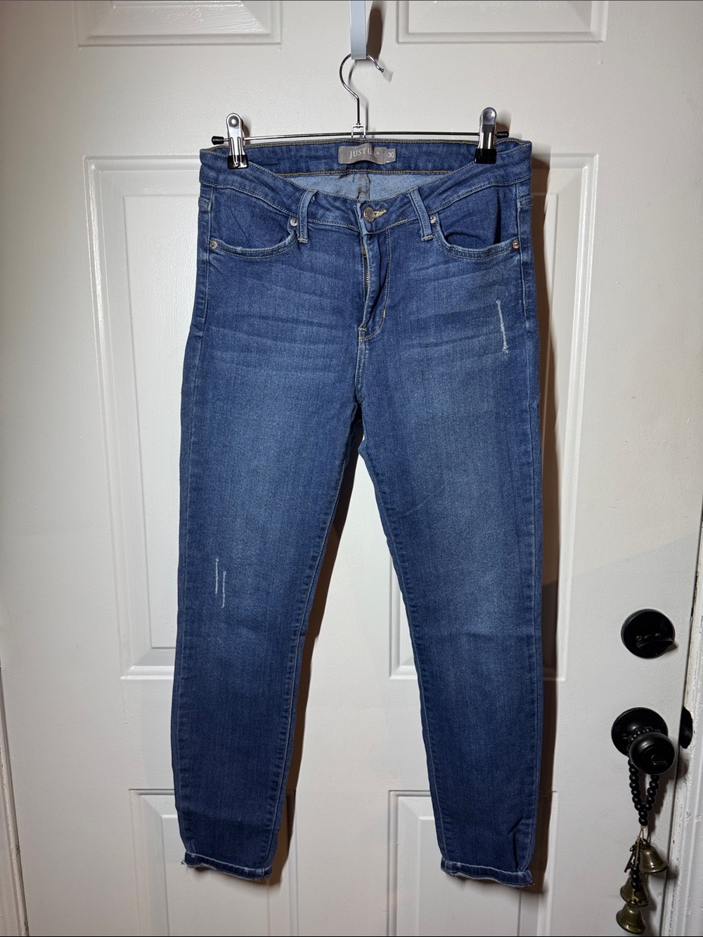 Blue Women's Mid-Rise Slim Jeans